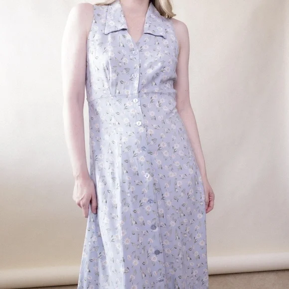 navy blue dress for baby girl 90s Floral Dress
